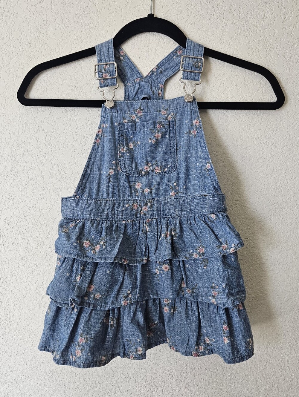 Gymboree Girls Floral Chambray Skirtall - Highland Hills - cream 2t